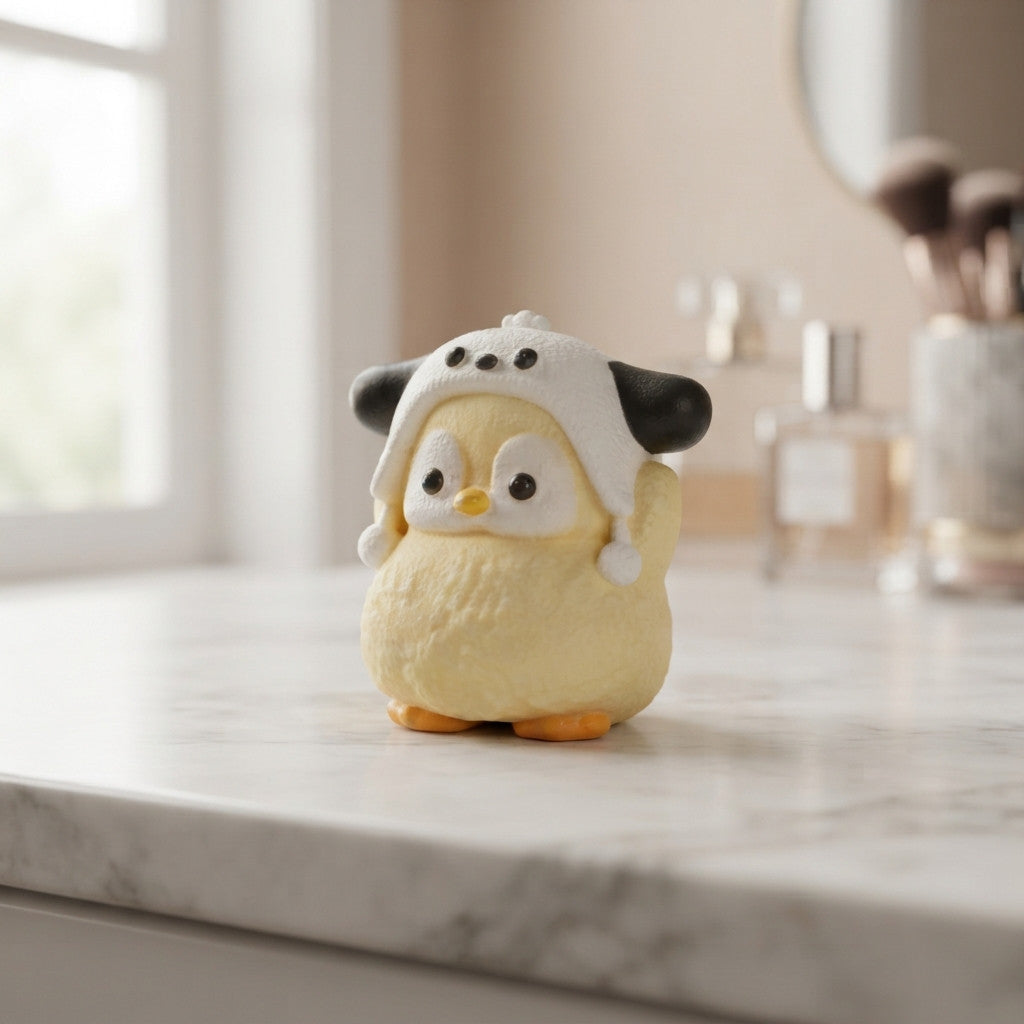 Cute Penguin with Dog Hat Taba Squishy